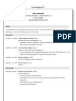 Jane Brown: Chronological CV