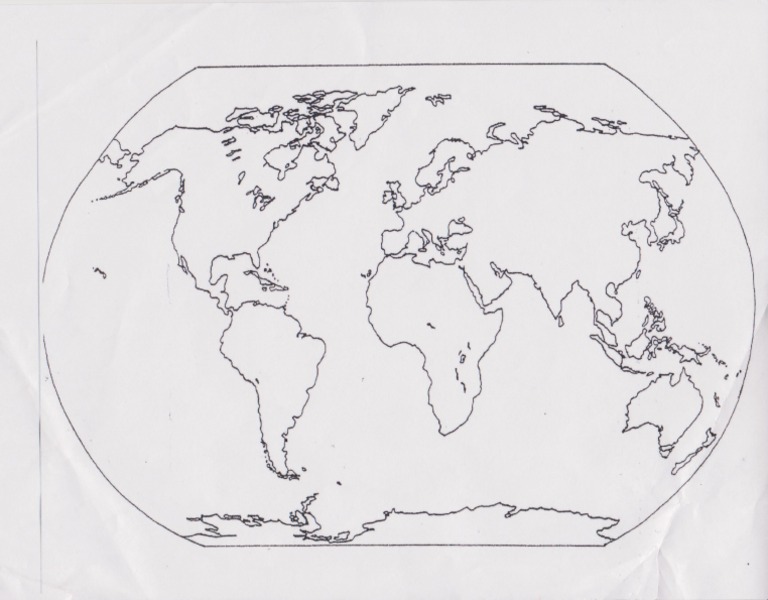 blank world map