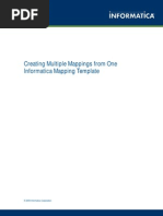 Creating Multiple Mappings From One Informatica Mapping Template