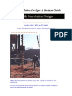 Pile Foundation Design - A Student Guide