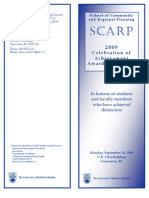 2009 SCARP Awards Program - Cover