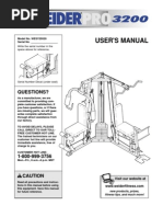 Weider Pro 3200 User's Manual