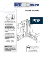 Weider Pro 3200 User's Manual