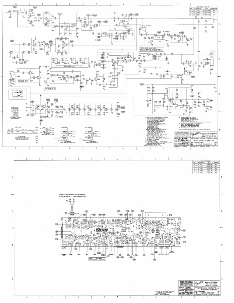 Fender Acoustasonic30 Guitar Amplifier Schematic