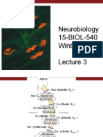 Neurobiology 15-BIOL-540 Winter, 2012