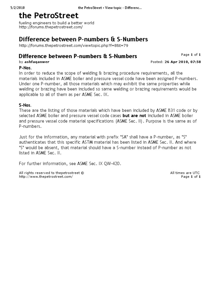 P-Numbers vs S-Numbers Explained | PDF