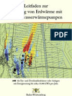 Erdwaerme Grundwasserwaermepumpen