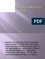 Statistical Treatment of Data