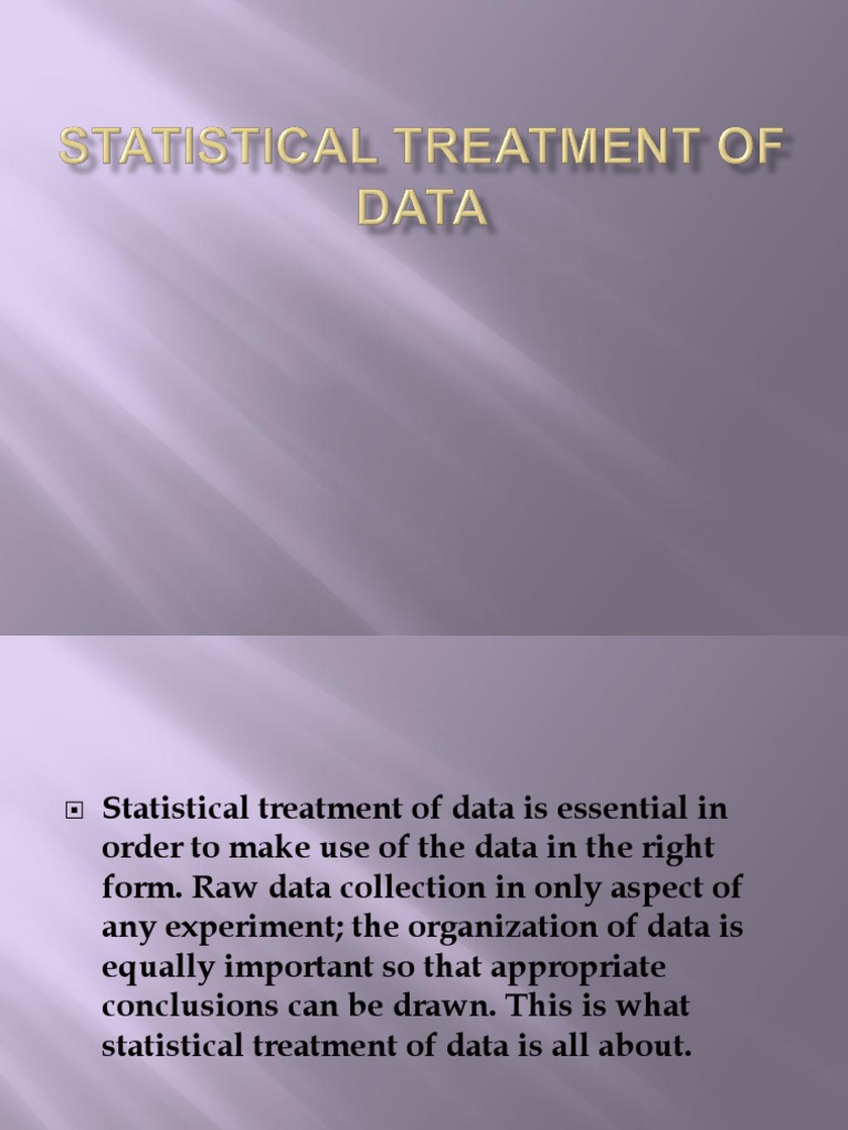 treatment of data thesis