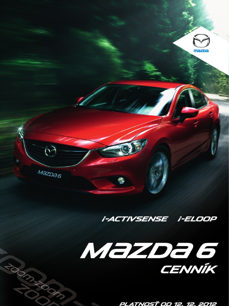 Mazda 6 cenník január 2013