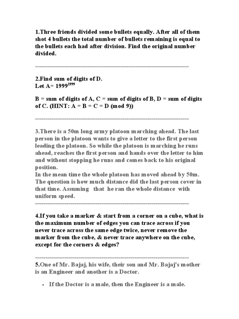 Puzzle | PDF | Teaching Mathematics