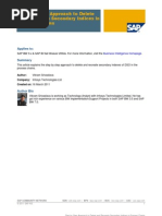 Step by Step Approach To Delete and Recreate Secondary Indices in Process Chains