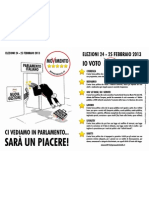 Movimento 5 Stelle - Volantino Elezioni Nazionali