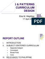 Report On Approaches To Curriculum Design