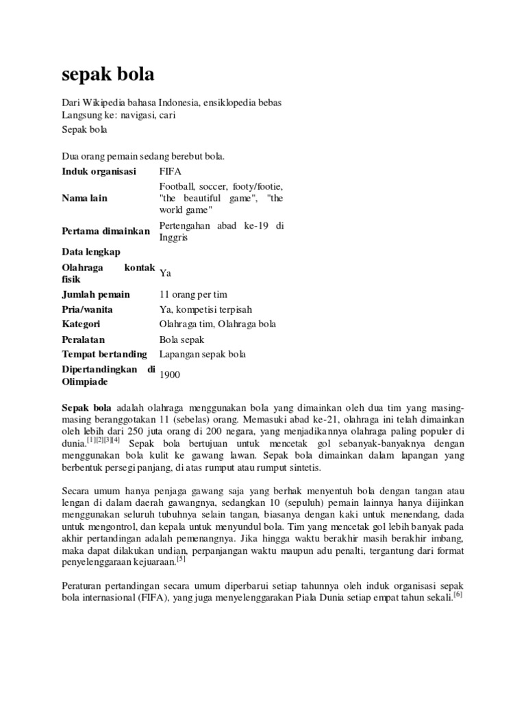 Nama Induk Organisasi Sepak Bola Internasional Masnurul