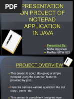 Presentation On Notepad
