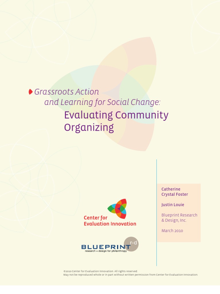 Evaluating Community Organizing | PDF | Community Organizing | Evaluation