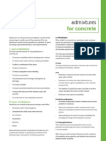 Admixtures For Concrete