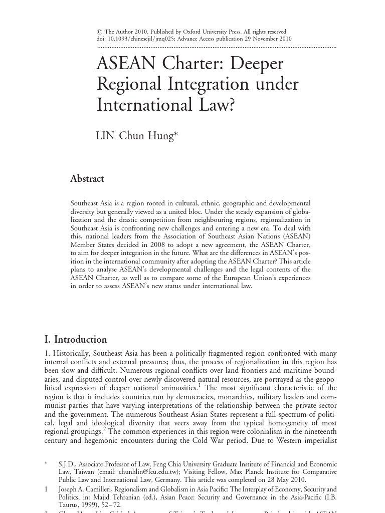 ASEAN AND GLOBALIZATION intelligence overview