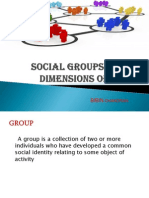 SOCIAL GROUPS AND KEY DIMENSIONS OF GROUPS by BIBIN CHANDRAN