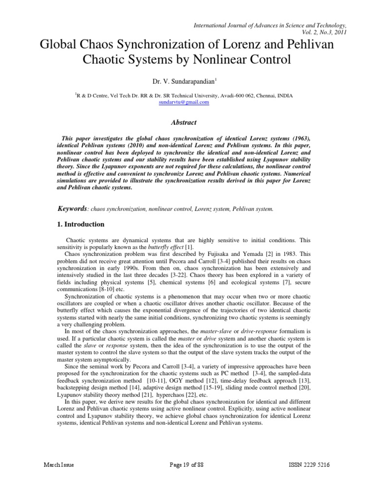 Chaotic Systems | PDF | Chaos Theory | Stability Theory