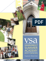 Vanderbilt Summer Academy Course Catalog 2013