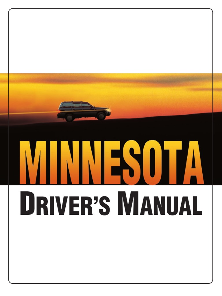 Minnesota Driver's Manual PDF Driver's License Driving