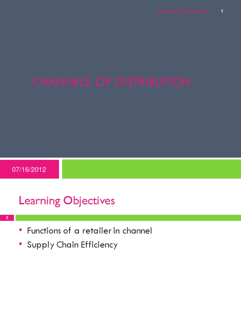 Walmart's Efficient Distribution Channels | PDF | Retail | Walmart