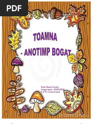 Proiect Tematic Toamna Anotimp Bogat