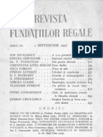 Revista Fundatiilor Regale an.04 nr.9 1937
