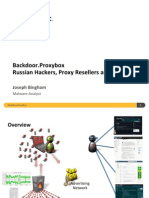 Backdoor - Proxybox Russian Hackers, Proxy Resellers and Rootkits