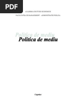 Politica de Mediu