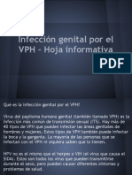 Infección genital por el VPH – Hoja informativa