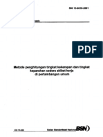 13 6618 2001 Metode Penghitungan Tingkat Kekerapan Dan Tingkat Keparahan Cedera Akibat Kerja Di Pertambangan Umum 2