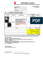 Proforma Invoice: Packing:1pc/color Box, 12pcs/ctn. (Other Like The Sample of Brookstone)