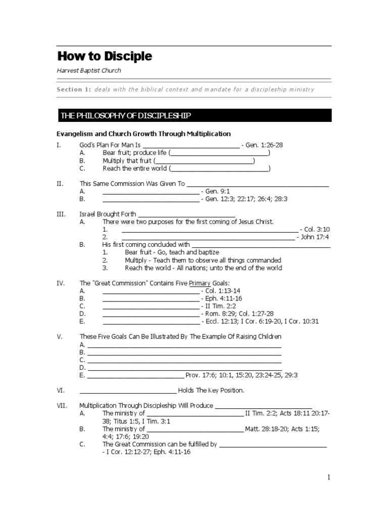 Biblical Discipleship Strategies Guide | PDF