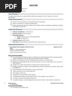 Resume sample