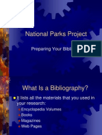National Parks Project Bibliography Lesson