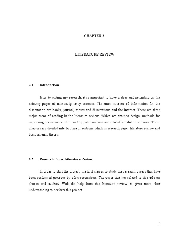 Antenna literature review picture