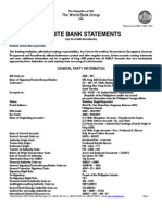 The World Bank Group USA, 2012 Final Audited Statements