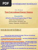 Non Conventional Energy Sources