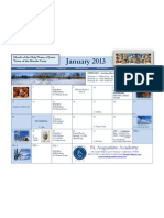 SAA January 2013 Calendar