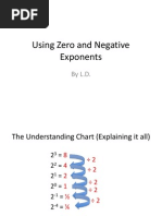 Using Zero and Negative Exponents