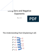 Using Zero and Negative Exponents