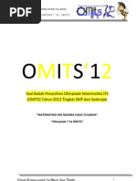 Download SOAL SMP PENYISIHAN OMITS 2012 by PESANTREN MATEMATIKA INDONESIA SN121756822 doc pdf