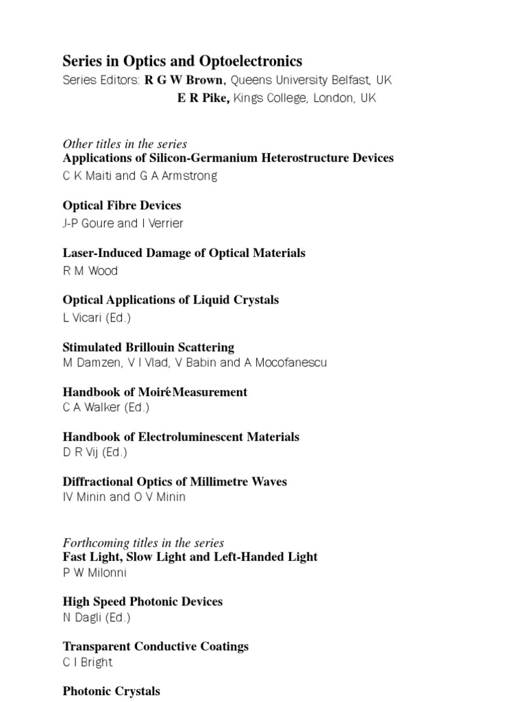 Diode Lasers PDF Chemical Bond Energy Level