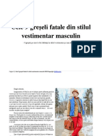 cele 9 greseli din stilul vestimentar masculin