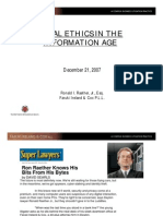 Legal Ethics in The Information Age: December 21, 2007