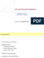 Spacecraft and Aircraft Dynamics: Hyperbolic Orbits