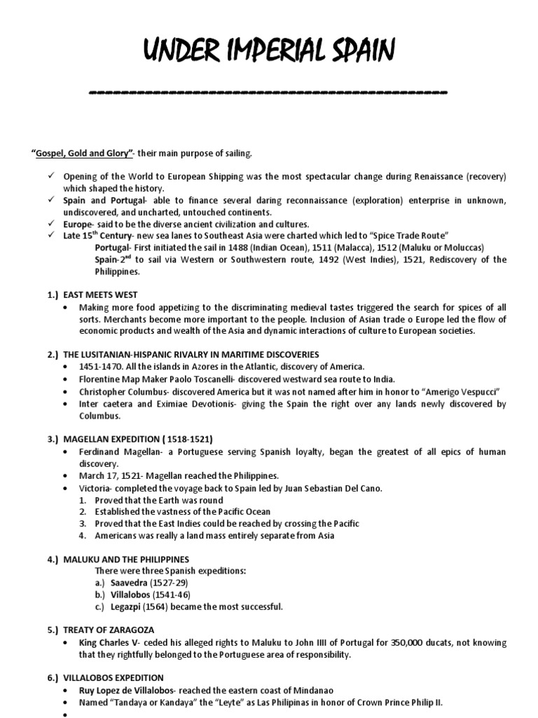 HandOUTS in History | PDF | Exploration | Age Of Discovery